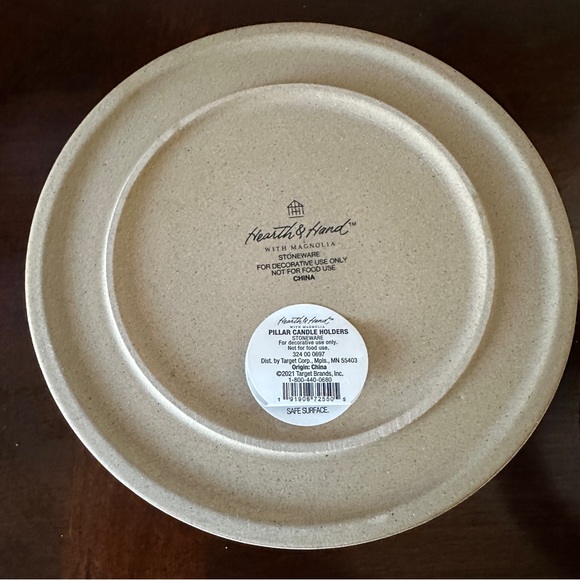 Hearth & Hand with Magnolia Stoneware Pillar Candle Holders - Picture 5 of 12